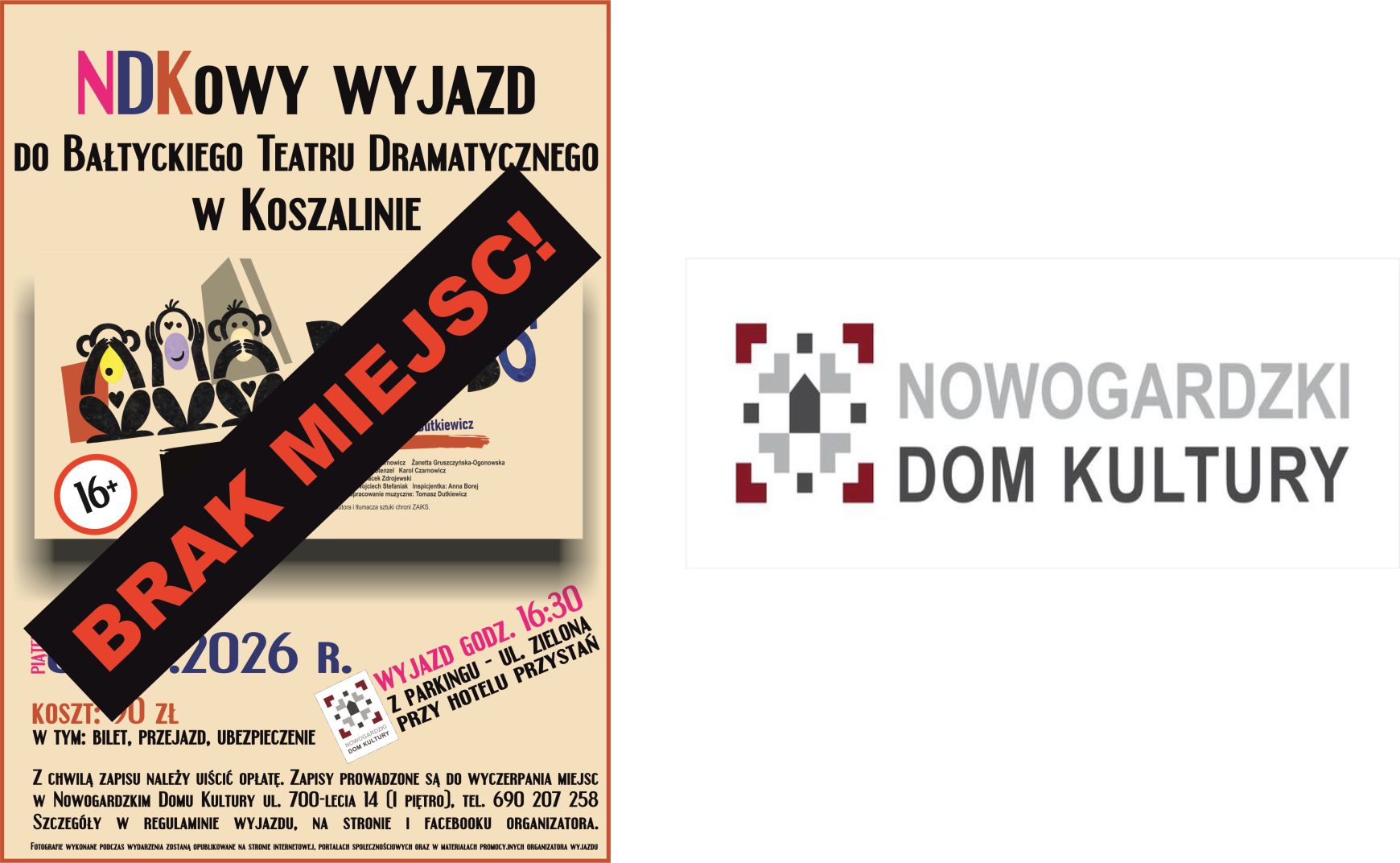 UWAGA BRAK MIEJSC!